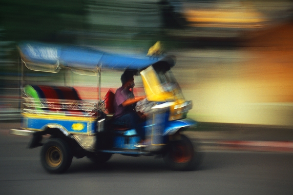 Speeding Tuk Tuk, Bangkok, Thailand
