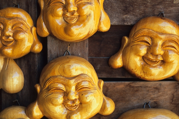Happy Budda Wood Carvings, Hoi An, Vietnam